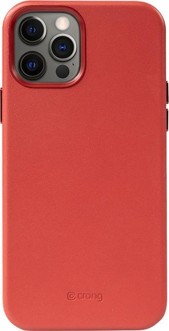 Actual product image Crong Essential Cover Magnetic - Leather Case for iPhone 12 Pro Max MagSafe (Red) (Apple iPhone 12 Pro Max)