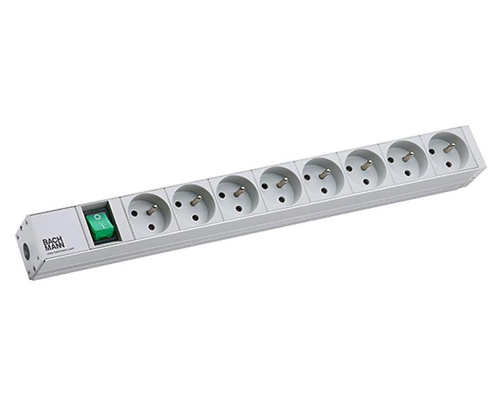 Actual product image Bachmann 19" 1U 8xUTE 1xswitch power (CEE 7/3, CEE 7/5, 2 m)