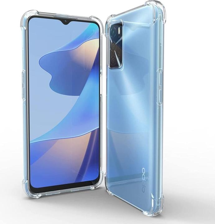 Productafbeelding Screenguard Oppo A54s Hoesje Kristal Zachte Airbag Bumper (Oppo A54s)