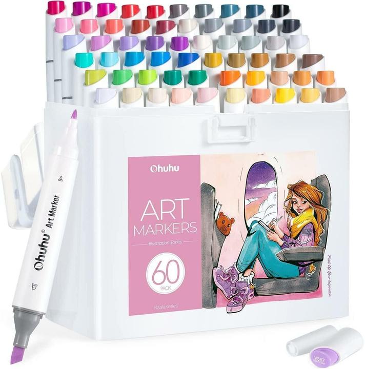 Ohuhu Kaala art marker (Multicoloured, 6 mm, 60 x)
