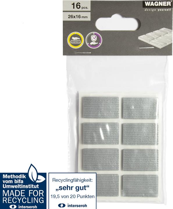 Image du produit Amortisseur de vibrations Soft Pad 26x16 mm 16 pcs. (16 pcs)