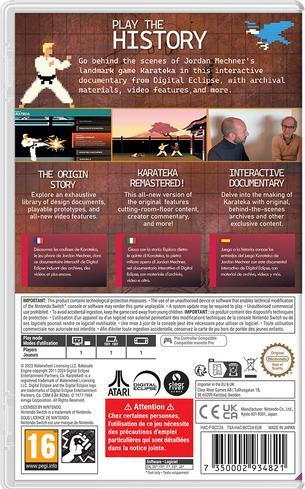 Actual product image Clear River Games The Making of Karateka (Switch)