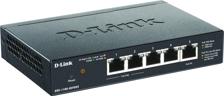 Actual product image D-Link DGS 1100-05PDV2 (5 Ports)