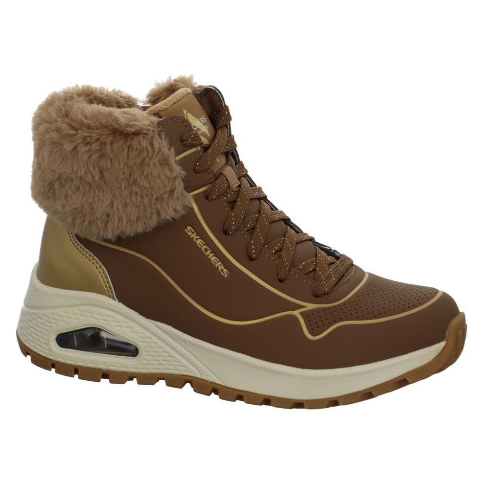 Skechers, Damen, Boots + Stiefel, Uno Rugged Fall Air, Braun, Grau, (38)