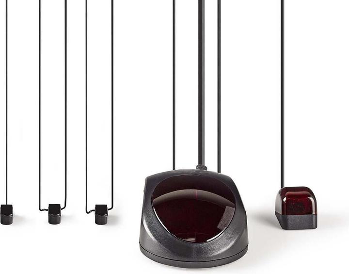 Produktbild Nedis IR-Fernbedienung Erweiterung Signalreichweite: 6.0 m 3 Geräte ABS Schwarz (Fernbedienung)