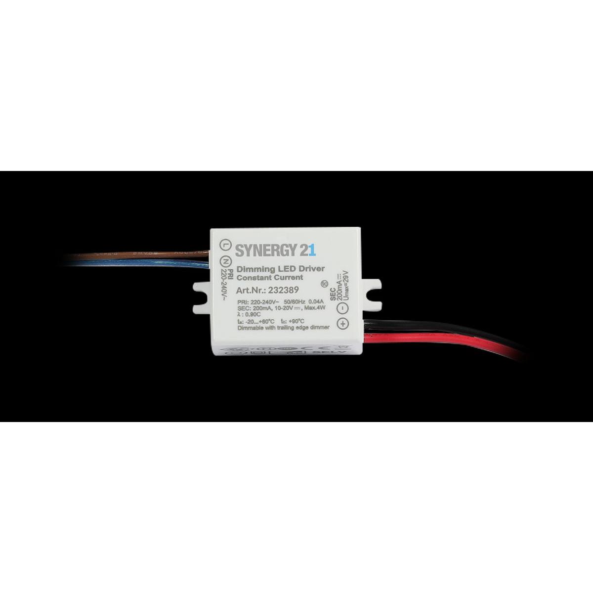 Synergy 21, Accessori per illuminazione, Faretto LED da incasso a soffitto Helios con alimentazione TRIAC dimmerabile