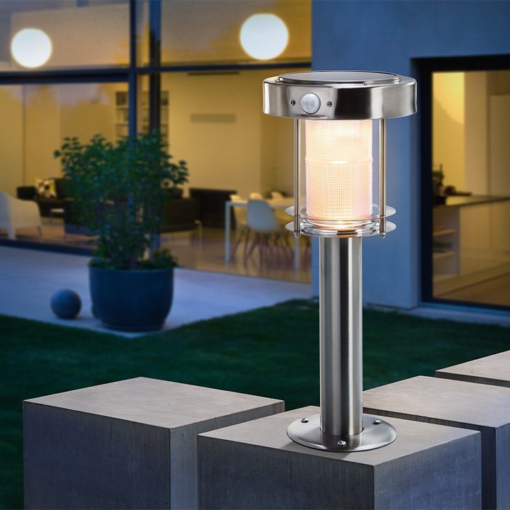 Produktbild Keller Fahnen Solar LED Standleuchte, Ancona mit Bewegungssensor