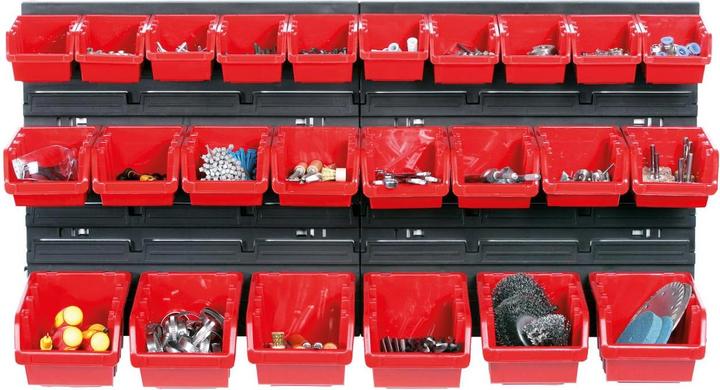 Actual product image Kistenberg Hanging wall with 24 toolboxes ORDERLINE 800x165x400 (Plastic)
