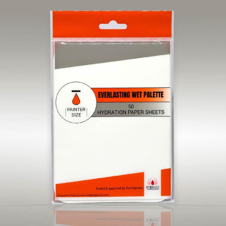 Image du produit Redgrass RED-WPPP06 - Outils de peinture : feuilles de papier d'hydratation pour Painter