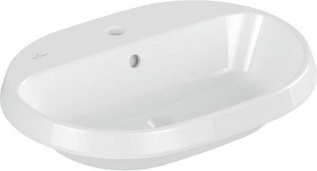 Villeroy & Boch Lavabo da incasso V&B ARCHITECTURA 600x400mm, con scarico, bianco ov (450 mm, 600 mm)