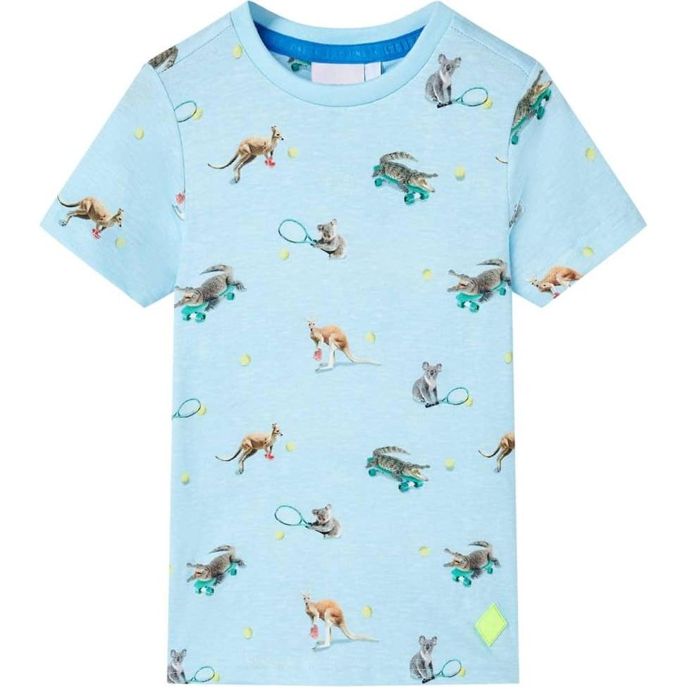 VidaXL, Jungen, Shirt, Janiyah, Blau, (128)