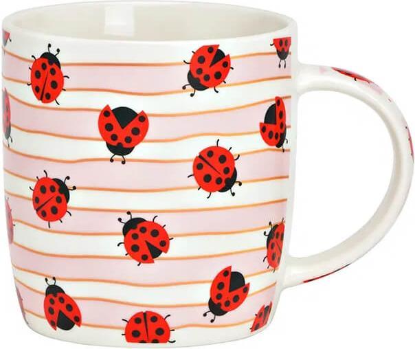 G. Wurm Mug ladybird decor made of porcelain colourful (W/H/D) 12x9x9cm 350ml (350 ml)
