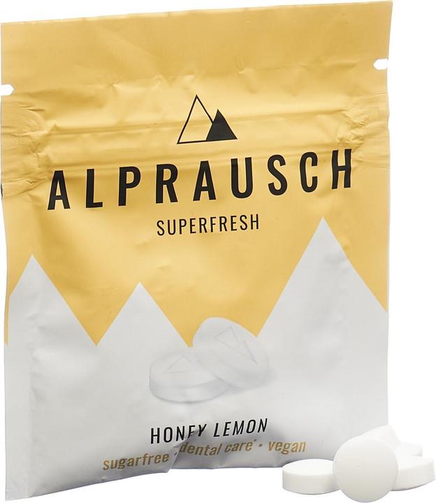 Produktbild Alprausch Pastillen Extra-Frisch Honey-Lemon ohne Zucker Btl 22 g (25 Stk., 22 g)