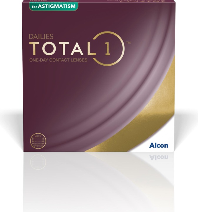 Produktbild Dailies Total1 for Astigmatism (30 Stück, Tageslinse, Torisch)
