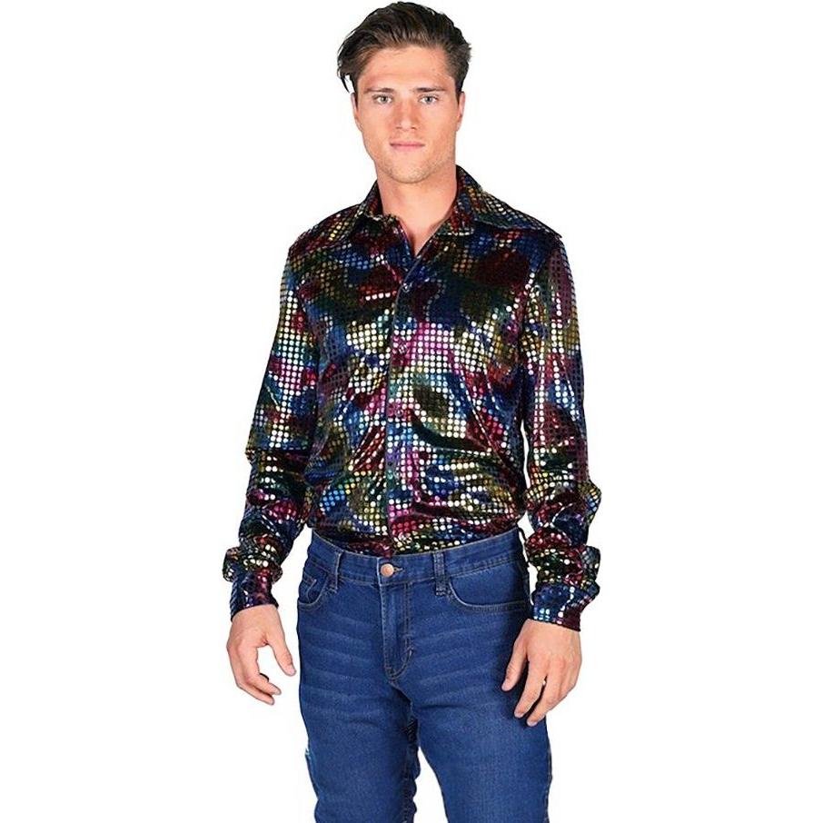 Thetru Discohemd schwarz (3XL)