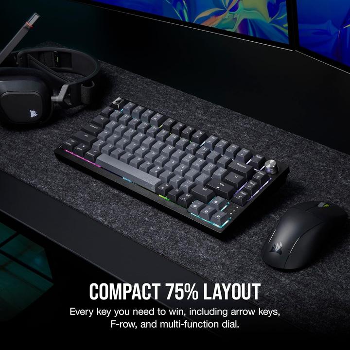 Actual product image Corsair Klaviatūra K65 Plus Belaidė mechaninė KB (Eng. Int., Wireless)