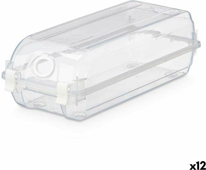 Kipit Stapelbarer Schuhkarton G-420 Durchsichtig Kunststoff 14 x 10 x 32 cm (12 Stück)