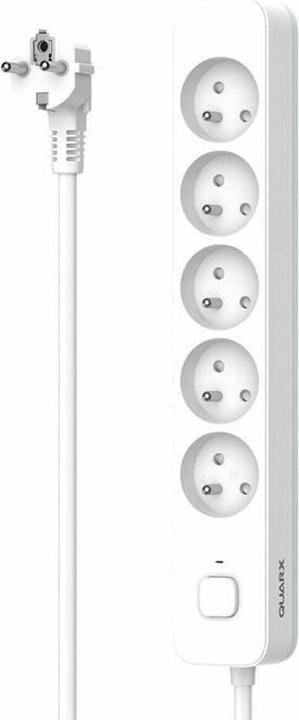 Productafbeelding Quarx Steckerleiste mit 5 Steckdosen und Schalter (3 m) (5x, CEE 7/4, CEE 7/5, 3 m)