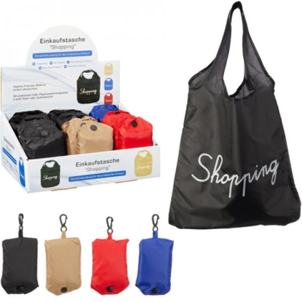 Trend-24 Einkaufstasche faltbar "Shopping" 33x34cm