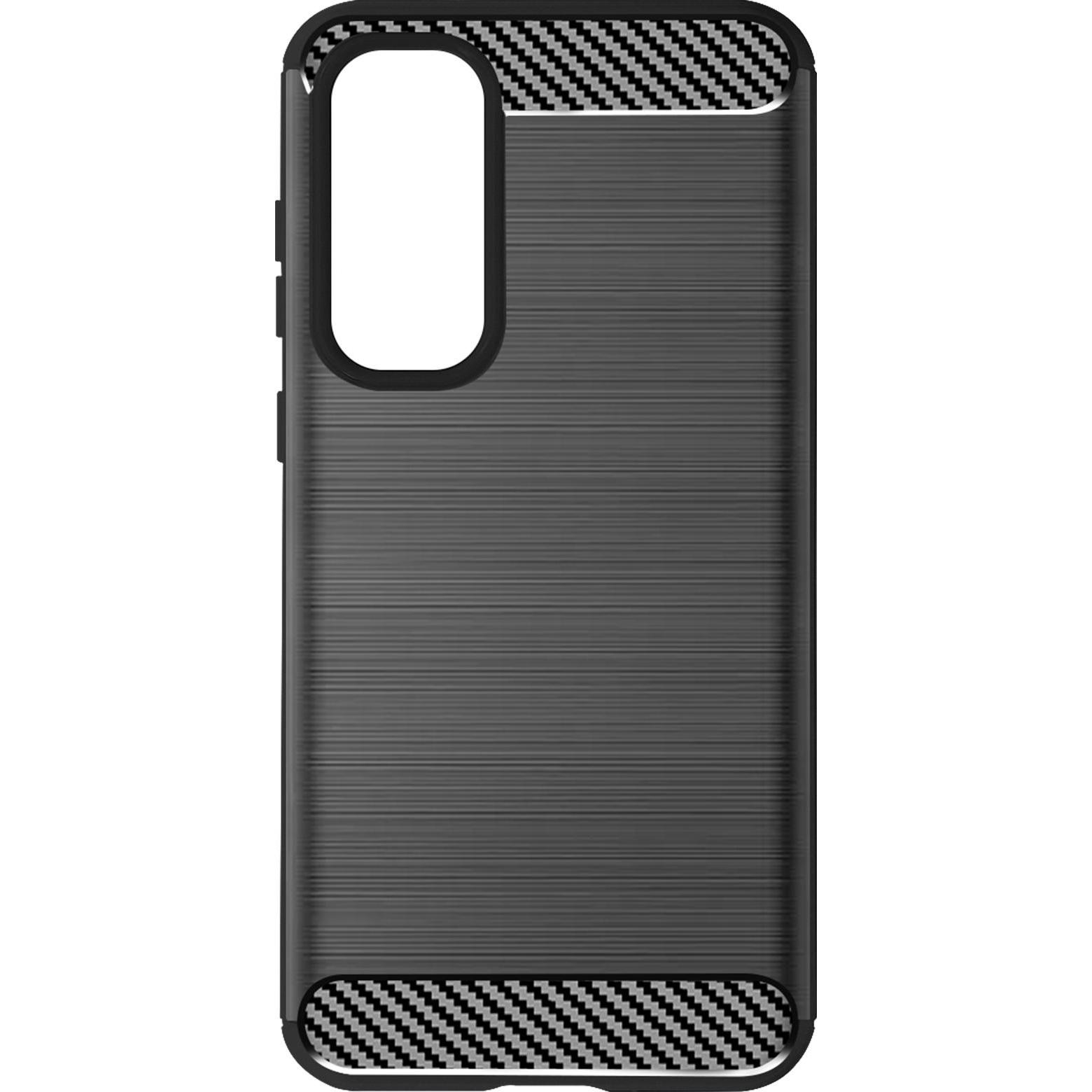 Avizar Classic Carb Handyhülle Series (Samsung Galaxy A35), Smartphone Hülle, Schwarz