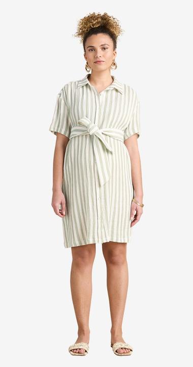 Actual product image Envie de Fraise Hemdblusenkleid für Schwangerschaft und Stillzeit mit breiten Streifen (40)