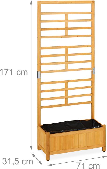 Immagine prodotto Relaxdays Fioriera-da-esterno (31.50 cm, 71 cm)