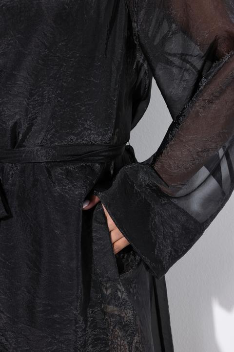 Immagine prodotto Ulla Popken Cappotto dal taglio svasato con revers e organza (58)