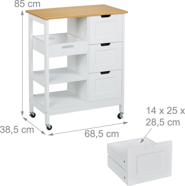 Actual product image Relaxdays Küchenwagen