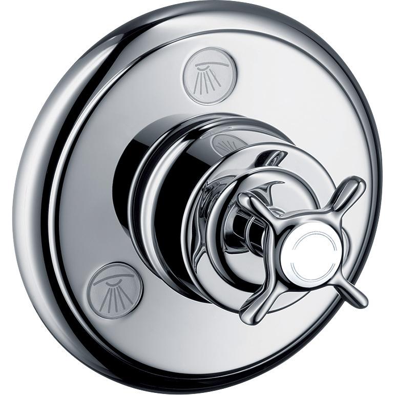 hansgrohe, Rubinetteria per bagno, AXOR Montreux valvola di scarico e deviatore, Trio / Quattro, da incasso