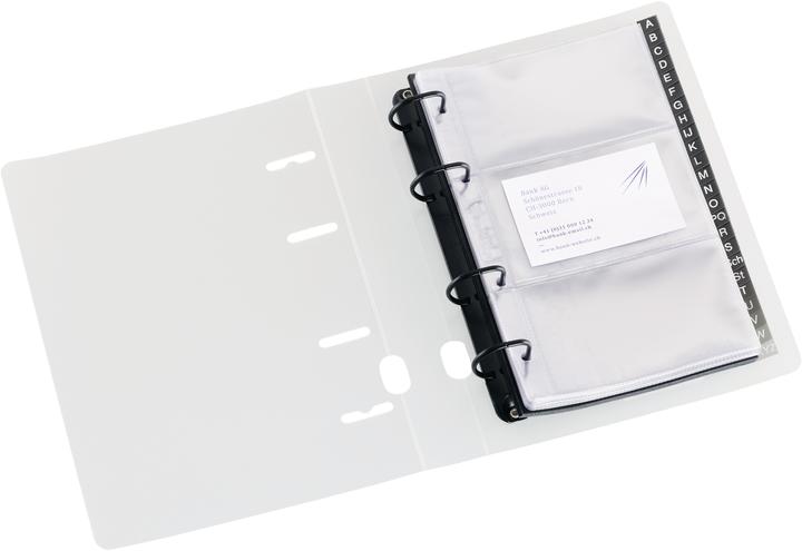 Produktbild Kolma Zeigebuch Visit 12.5x21 cm 4 Ringe Füllhöhe 2.5 cm farblos (125 x 210 mm, 35 mm, 1 Stk.)