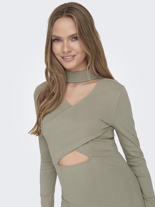 Actual product image Only Plain dress with long sleeves (S)