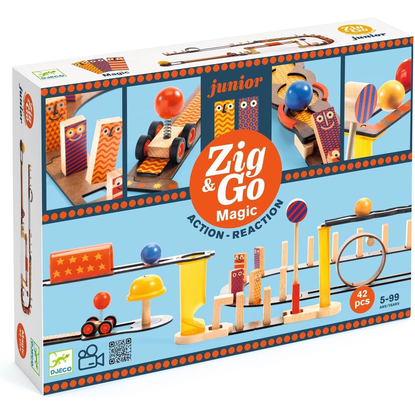 Djeco Kettenreaktionsspiel Zig & Go Junior 43 Teile (5405649)