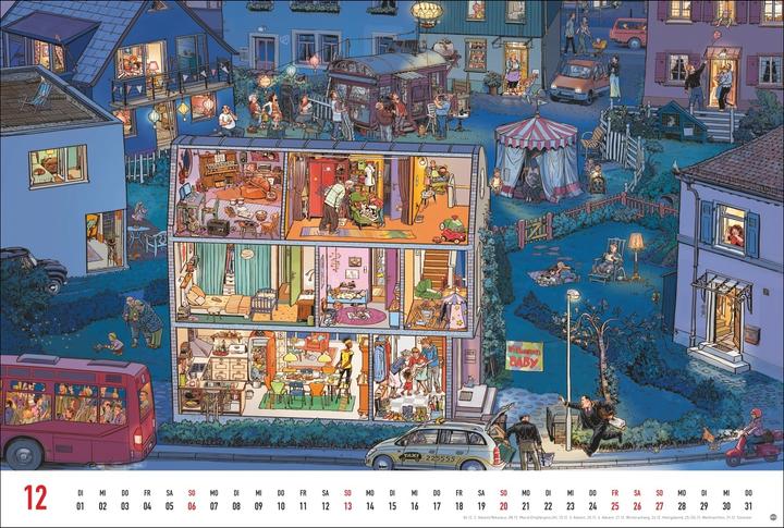 Immagine prodotto Göbel & Knorr Wimmelbilder Edition Kalender 2026 (58 x 39 cm)