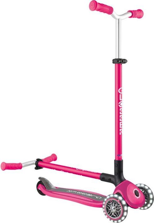 Actual product image Globber MASTER LIGHTS 3-Wheel Scooter - Fuchsia (663-110)