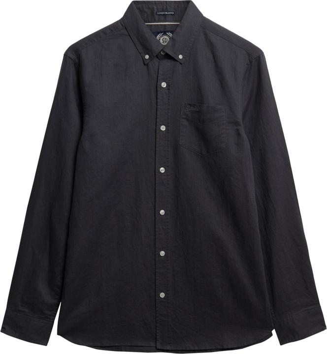 Immagine prodotto Superdry Baumwoll-Leinenhemd mit langen Ärmeln (L)