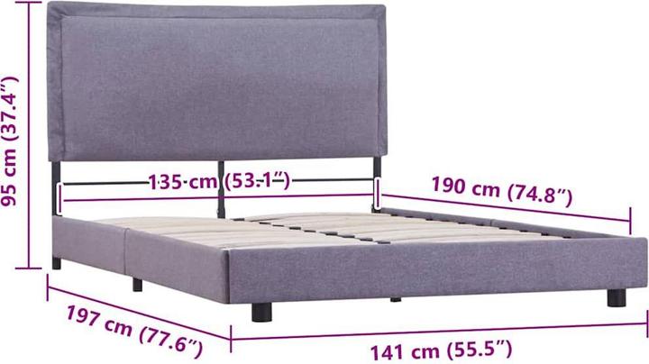 Produktbild vidaXL Ramo (135 x 190 cm)