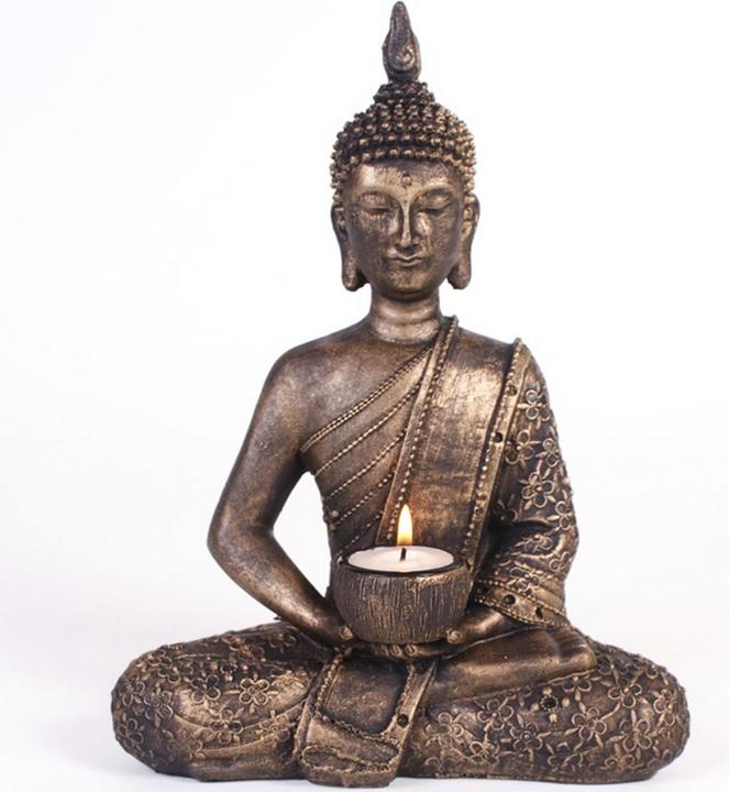 Produktbild Something Different Teelichthalter Sitzender Thai Buddha