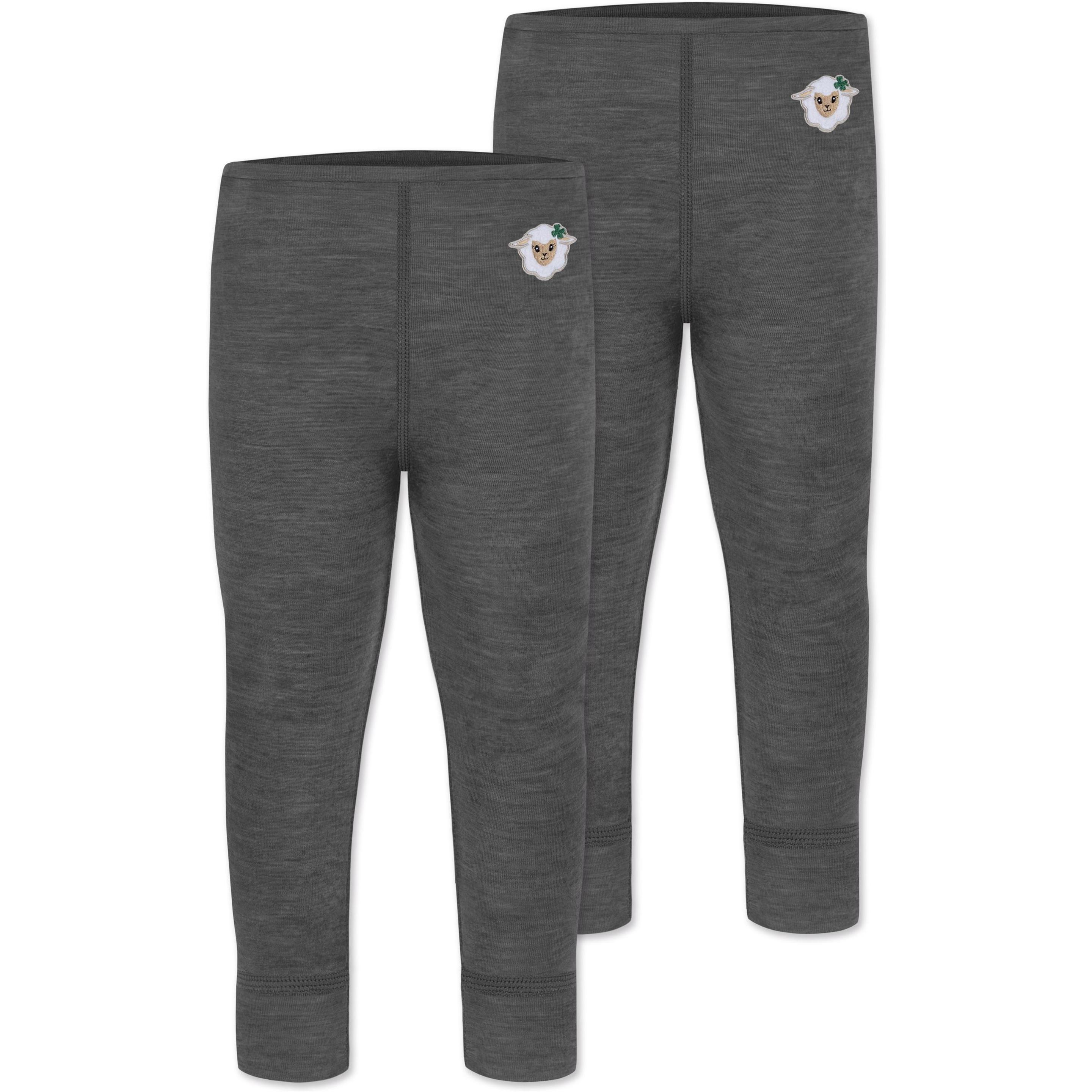Normani, Herren, Hosen, 2er Pack Baby Merino Hose Leggings „Tutira" - 9503, Grau, (74)
