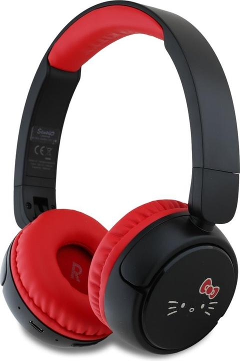 Produktbild Hello Kitty Face Logo Bluetooth On-Ear Headphones - Red