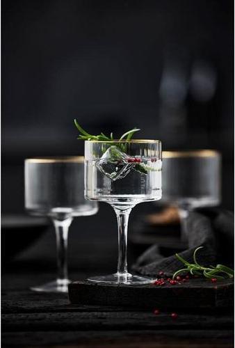 Produktbild Lyngby 32 cl - Glas - Klar m. guldkant (4.50 dl, 4 x)