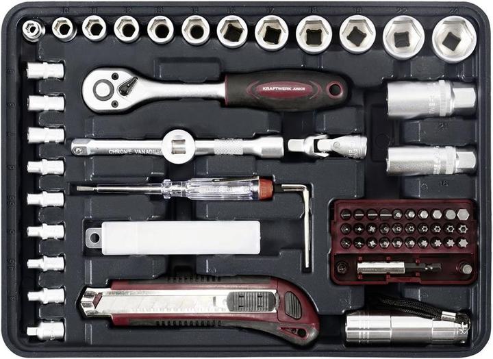 Produktbild Kraftwerk Universal Alu-Werkzeugkoffer Basic, 109-tlg. (109 Teile)