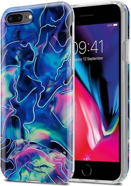 Image du produit Cadorabo Couverture IMD TPU Marbre coloré (Apple iPhone 7 Plus, Apple iPhone 7s Plus, Apple iPhone 8 Plus)
