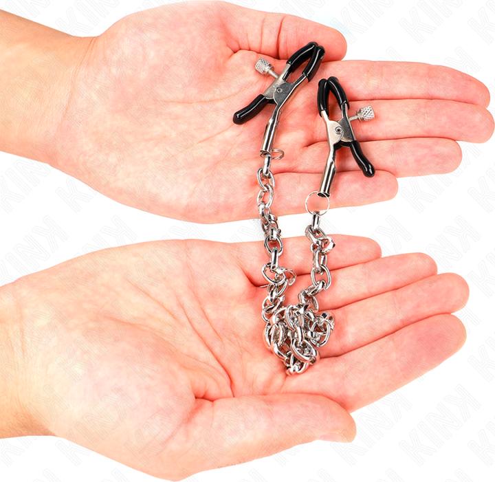 Actual product image Kink - Thick chain nipple clamps 30 cm