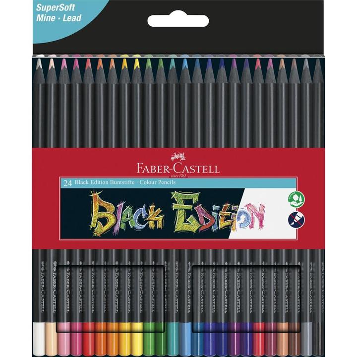 Actual product image Faber-Castell Black Edition (Multicoloured, 24 x)