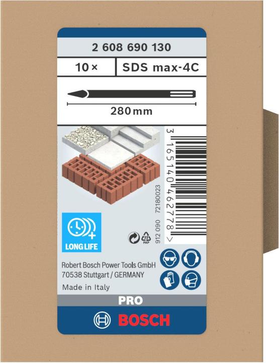 Produktbild Bosch Professional Zubehör PRO SDS max-4C Spitzmeissel-Set, 280 mm (280 mm)
