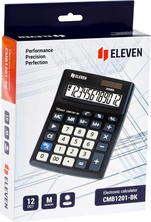 Produktbild Eleven Taschenrechner CMB1201-BK (Batterien, Solarzellen)