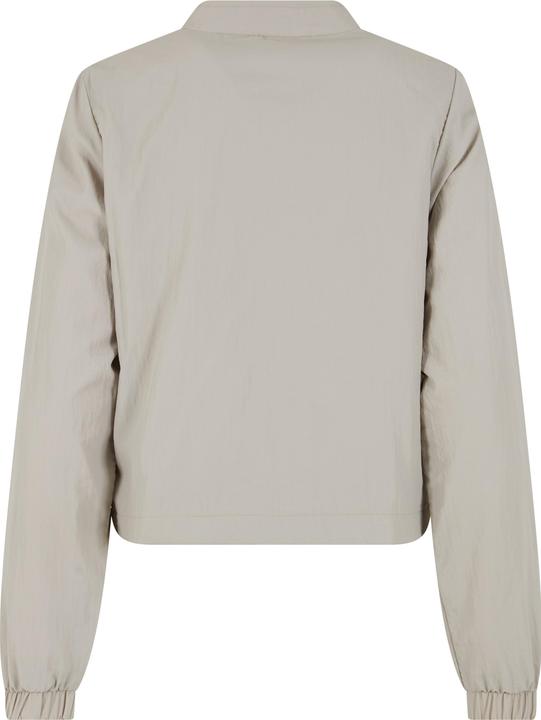 Actual product image Urban Classics Ladies Short Crinkle Nylon Jacket stonegrey S (S)