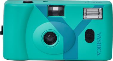 Yashica MF-1 Snapshot Art Camera Y Edition Turquoise with 1 Film 400/24