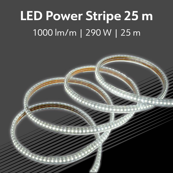 Image du produit Müller Licht MÜLLER-LICHT LED-Power Stripe 21600028, 25m, 10W, 1000lm, 6500K (Lumière du jour, 2500 cm, Intérieur)