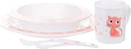 Actual product image Canpol BABIES plastic dishes and tools set CUTE ANIMALS, 4/401 pin